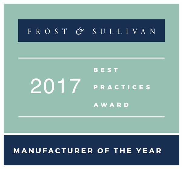 Pixelligent Technologies Named 2017 Manufacturer of the Year by Frost & Sullivan